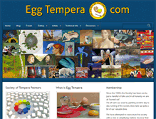 Tablet Screenshot of eggtempera.com